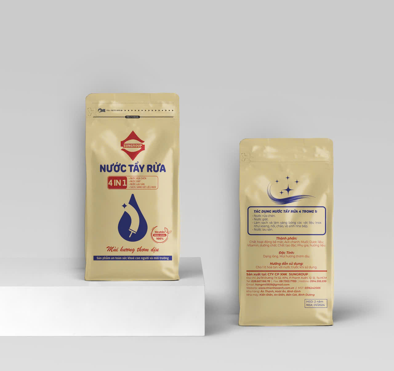 Nước tẩy rửa đa năng 4 trong 1