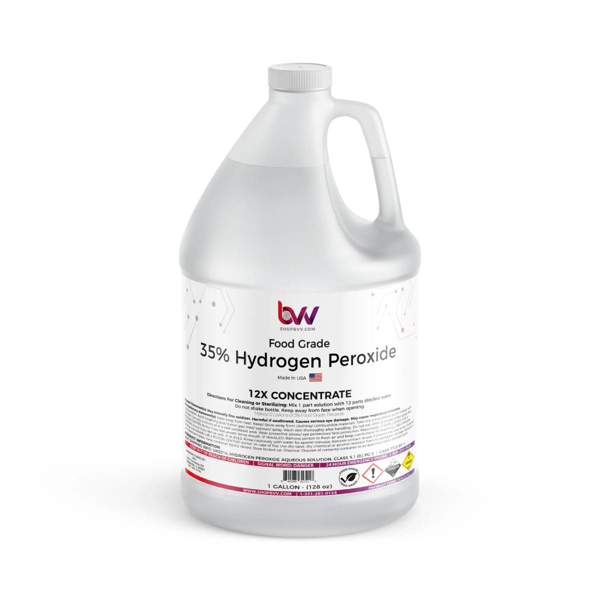 Hydrogen peroxide – H2O2 (35- 50%)