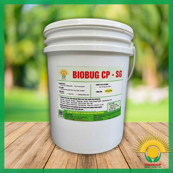 Chế phẩm vi sinh xử lý rác thải kho bãi chăn nuôi BioBug CP - SG
